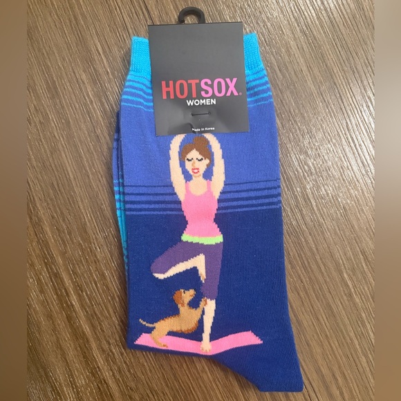 Hot Sox Blue Striped Socks - Picture 2 of 3